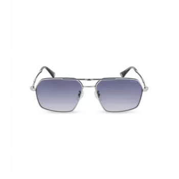 Okulary przeciwsłoneczne POLICE męskie SPLL86M580F94 Dark Havana kwadratowa oprawka acetatowa szare soczewki gradientowe UV400 58/16/145 mm