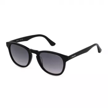 Okulary przeciwsłoneczne POLICE męskie SPLN85-520700 Havana Acetate Square Frame Brown Lens 55mm
