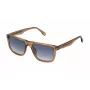 Okulary przeciwsłoneczne POLICE męskie SPLQ83-560805 - prostokątna oprawka acetatowa, ochrona UV400, soczewki 56mm