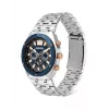 Zegarek męski POLICE 15995JSTBL61M 46mm Niebieska tarcza Niebieski pasek skórzany