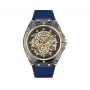 Zegarek męski Police PEWGR1592403 44mm Stal nierdzewna Kwarcowy Analogowy Szara tarcza Czarny pasek skórzany