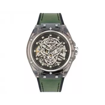 Zegarek męski Police PEWGR1592406 44mm Koperta ze stali nierdzewnej Pasek skórzany Analogowy Kwarcowy
