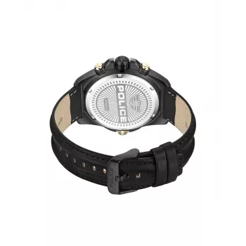 Zegarek męski POLICE PEWJF0022501 46mm Stal nierdzewna Czarna skóra