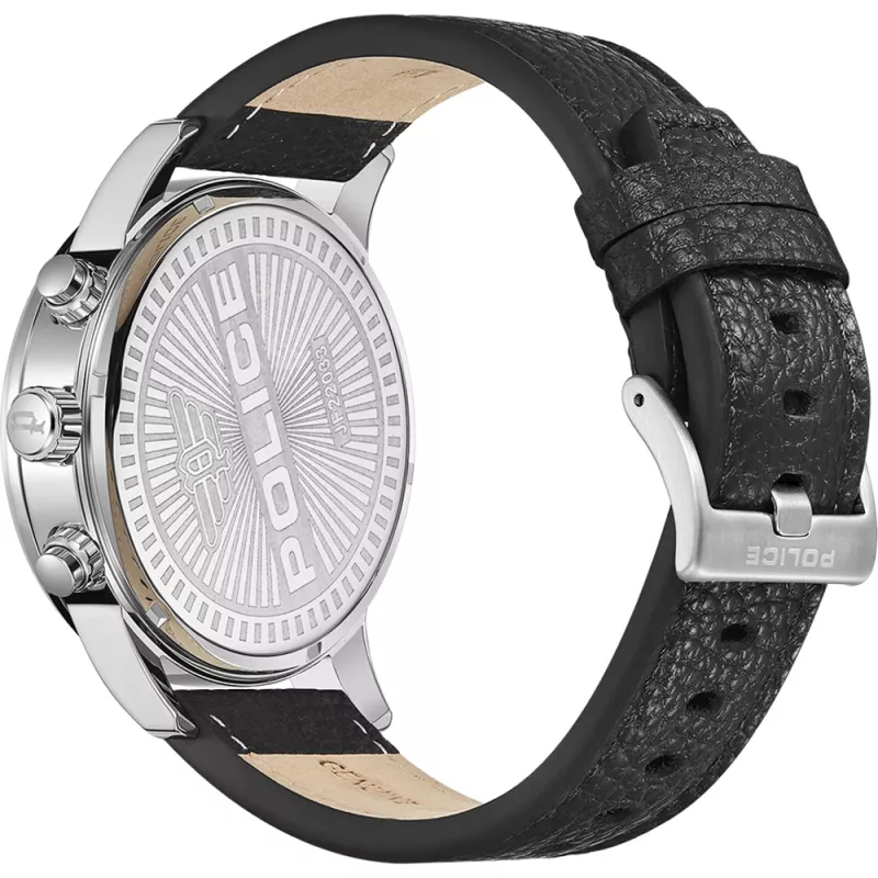Zegarek męski POLICE PEWJF2203305 48mm Chronograf Czarna Tarcza Skórzany Pasek