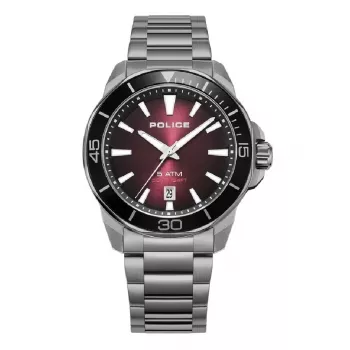 Zegarek męski POLICE PEWJH0021403 43mm Kwarcowy Analogowy Niebieska Tarcza Brązowa Skóra