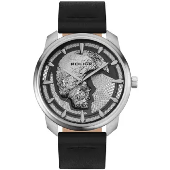 Zegarek męski POLICE PL.15714JS-04 42mm Niebieska tarcza Pasek skórzany
