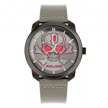 Zegarek męski POLICE PL15714JSU-61 44,5mm Niebieska tarcza Pasek skórzany Kwarcowy