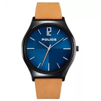 Zegarek męski Police PL15918JSB03 44mm Stal nierdzewna Skóra Czarny