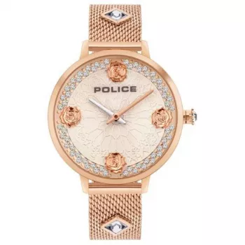Zegarek męski POLICE PL16031MSR32 Blaze 36mm Różowe Złoto Stal Szlachetna Brązowa Skóra