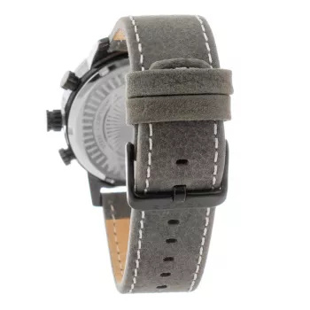Zegarek męski POLICE R1451281001 Adder Collection 46mm Koperta ze stali nierdzewnej Czarny pasek skórzany Analogowy Kwarcowy