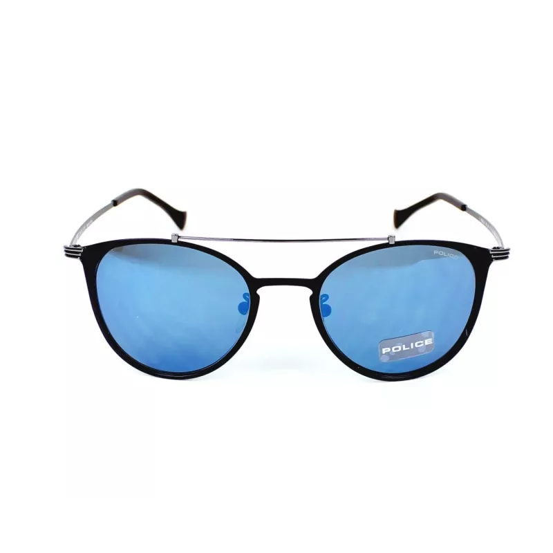 POLICE SPL15651599B Okulary przeciwsłoneczne Unisex - Prostokątna oprawka plastikowa UV400