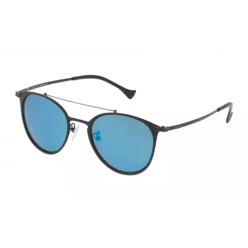 POLICE SPL15651599B Okulary przeciwsłoneczne Unisex - Prostokątna oprawka plastikowa UV400