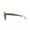 Police SPL1635594CP Unisex Okulary Przeciwsłoneczne Prostokątne Oprawka Havana Acetat Zielone Soczewki Polaryzacyjne 55/19/140 mm
