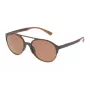 Police SPL1635594CP Unisex Okulary Przeciwsłoneczne Prostokątne Oprawka Havana Acetat Zielone Soczewki Polaryzacyjne 55/19/140 mm