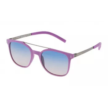 POLICE SPL16952GEAP Męskie prostokątne okulary przeciwsłoneczne z oprawką Havana acetate i brązowymi soczewkami poliwęglanowymi UV400