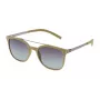 POLICE SPL169N52G74P Męskie kwadratowe okulary przeciwsłoneczne z acetatu - soczewki polaryzacyjne szare - 52/20/145 mm