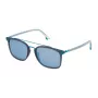 POLICE SPL58354M20P Okulary przeciwsłoneczne unisex - Czarna oprawka acetatowa, szare soczewki polaryzacyjne, 54mm