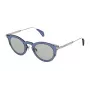 Okulary przeciwsłoneczne POLICE SPL624460579 dla kobiet - błyszcząca czarna oprawka acetatowa, szare soczewki poliwęglanowe, ochrona UV400, szerokość soczewki 46 mm