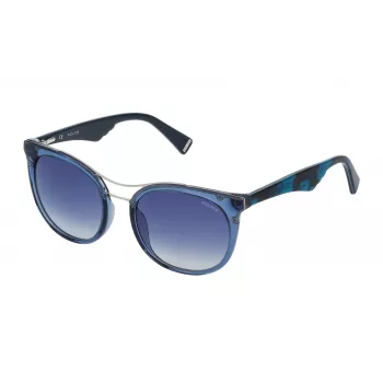 Okulary przeciwsłoneczne Police SPL758520955 dla kobiet, oprawka Havana z acetatu, soczewki brązowe 52mm