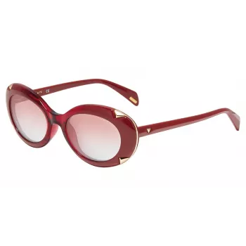 Okulary przeciwsłoneczne POLICE SPLA16-540VB6 dla kobiet, Havana Brown Gradient Cat Eye 54mm