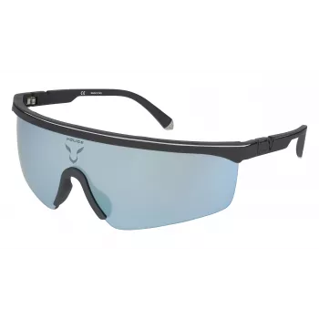 POLICE SPLA28999U5X Okulary przeciwsłoneczne Aviator Męskie Czarne Metal Szare Szkła 99mm