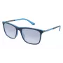 POLICE SPLA5656WTRX Męskie prostokątne okulary przeciwsłoneczne z acetatu - Havana/Brown Gradient