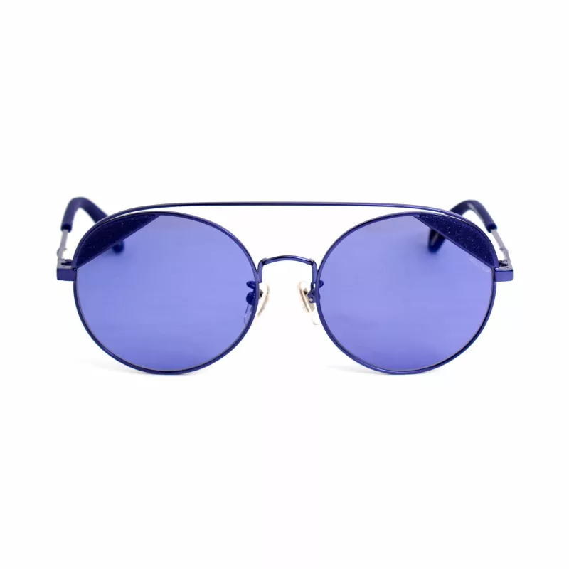 POLICE SPLA94548P6B Damskie prostokątne okulary przeciwsłoneczne z polaryzacją, oprawka Havana Brown z acetatu, brązowe soczewki 54/18/140 mm
