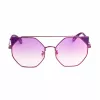 POLICE SPLA95568TNV Damskie okulary przeciwsłoneczne typu kocie oko - czarna oprawka, szare gradientowe szkła 56mm