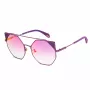 POLICE SPLA95568TNV Damskie okulary przeciwsłoneczne typu kocie oko - czarna oprawka, szare gradientowe szkła 56mm