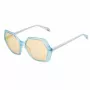 POLICE SPLA9858VA1A Damskie okulary przeciwsłoneczne prostokątne - czarna oprawka acetatowa, szare szkła 58mm
