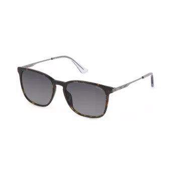 POLICE SPLD47-550752 Okulary przeciwsłoneczne męskie Havana oprawka acetatowa brązowe soczewki poliwęglanowe 55mm
