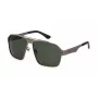 Okulary przeciwsłoneczne męskie POLICE SPLL08-63I47P - oprawka z ciemnoszarego acetatu, szare soczewki polaryzacyjne, 63/13/140 mm