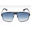 POLICE SPLL08M63S72P Męskie okulary przeciwsłoneczne kwadratowe - czarna oprawka, szare soczewki polaryzacyjne - szerokość soczewki 63 mm