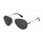 POLICE SPLL11-590302 Okulary przeciwsłoneczne unisex - czarna oprawka, szare szkła, UV400, 59mm