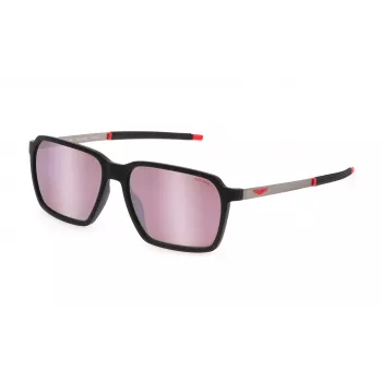 POLICE SPLL16-58U28Z Męskie okulary przeciwsłoneczne prostokątne z acetylenu Havana/Brązowe zielone soczewki 58/16/145 mm