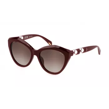 POLICE SPLL35-550G96 Okulary przeciwsłoneczne damskie kocie oko Havana brązowy gradient 55/14/140 mm