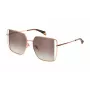 POLICE SPLL37-5608FC Damskie okulary przeciwsłoneczne Motylkowe Havana Acetat Brązowy Gradient Soczewka 56mm