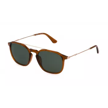 POLICE SPLL76-53D67P Okulary przeciwsłoneczne męskie polaryzacyjne Havana Brąz 53mm