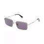 POLICE SPLL85M540302 Męskie okulary przeciwsłoneczne kwadratowe - matowa czarna oprawka, szare soczewki, UV400