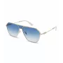 POLICE SPLL89-620300 Męskie okulary przeciwsłoneczne pilot - błyszcząca czarna oprawka, soczewki w kolorze dymnego szarego, 62 mm