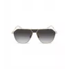POLICE SPLL89-62300Y Męskie okulary przeciwsłoneczne prostokątne - czarna oprawka, szare szkła 62mm