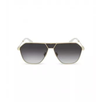 POLICE SPLL89-62300Y Męskie okulary przeciwsłoneczne prostokątne - czarna oprawka, szare szkła 62mm