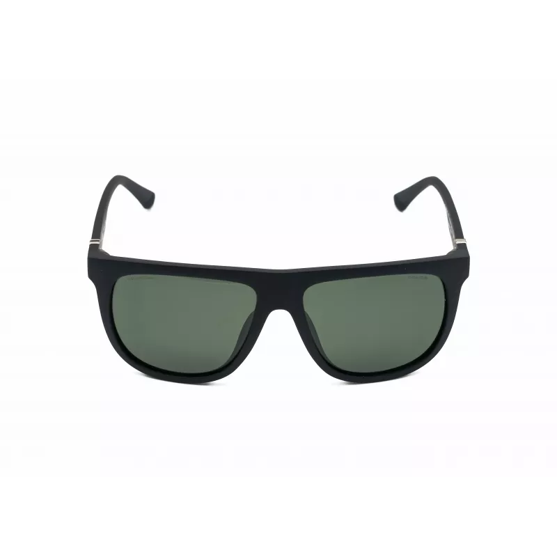 POLICE SPLN33E59U28P Okulary przeciwsłoneczne męskie Havana Brązowa oprawka Niebieskie soczewki polaryzacyjne 59mm