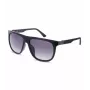 POLICE SPLN33M590Z42 Okulary przeciwsłoneczne męskie - czarna oprawka acetatowa, szare soczewki poliwęglanowe, ochrona UV400, szerokość soczewki 59 mm
