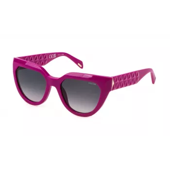 POLICE SPLN61-5409M3 Okulary przeciwsłoneczne damskie Havana Square 54mm