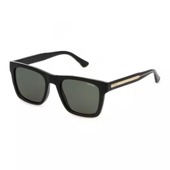POLICE SPLP56-520Z42 Okulary przeciwsłoneczne męskie kwadratowe czarno-szare 52mm