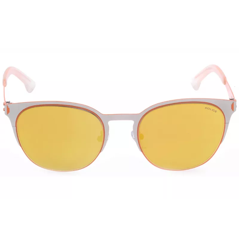 POLICE Unisex SPL341-S34G Okulary przeciwsłoneczne Havana 52/21/145 mm
