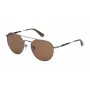 POLICE Unisex SPLF14-55509Y Okulary przeciwsłoneczne Oprawka Havana Acetat Soczewki brązowe gradient 55/19/140 mm