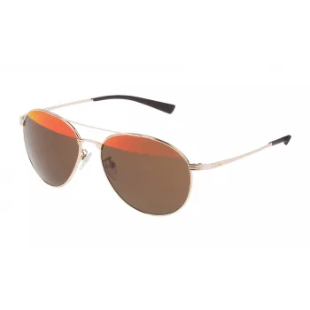 POLICE Unisex Okulary Przeciwsłoneczne S8953V570300 Pilot Acetat Czarny Szary 57mm