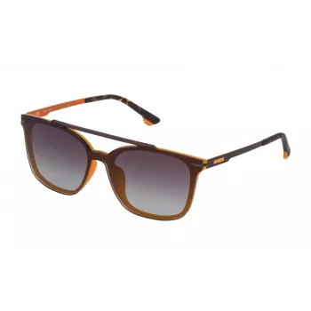 POLICE Okulary przeciwsłoneczne unisex SPL528999UXM - oprawka acetatowa, ochrona UV400, soczewka 99 mm